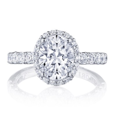 HT257225OV Oval Bloom Engagement Ring