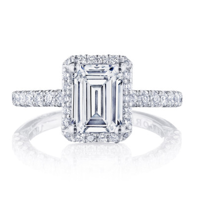 HT2572EC Emerald Bloom Engagement Ring