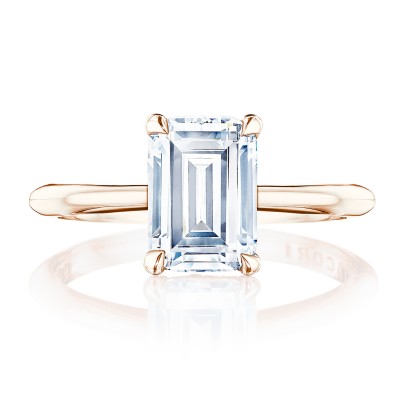HT2580EC Emerald Solitaire Engagement Ring