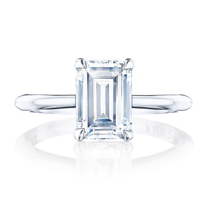 HT2580EC Emerald Solitaire Engagement Ring