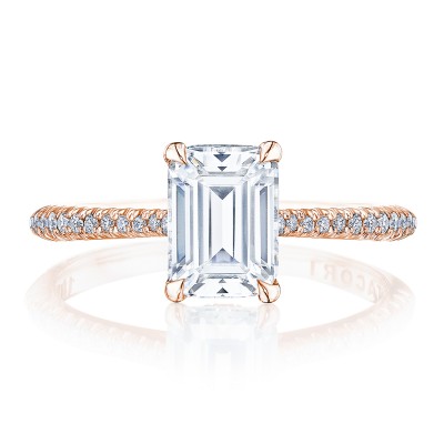 HT2581EC Emerald Solitaire Engagement Ring