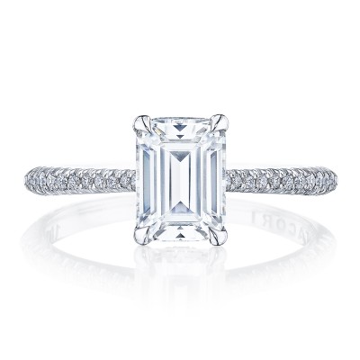 HT2581EC Emerald Solitaire Engagement Ring