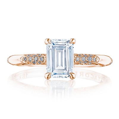 HT2582EC Emerald Solitaire Engagement Ring
