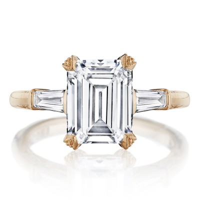 HT2657EC Emerald 3-Stone Engagement Ring