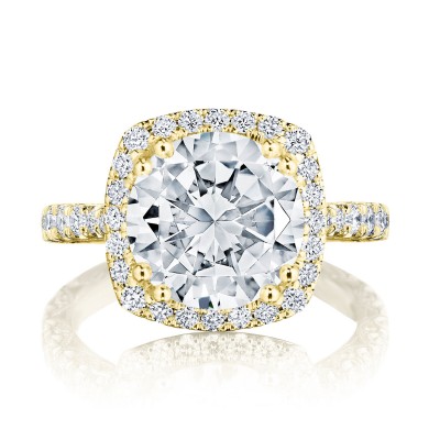 HT2670CU Cushion Bloom Engagement Ring