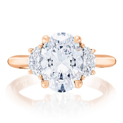 HT2690OV Oval 3-Stone Engagement Ring