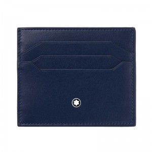 Meisterstuck Blue Leather Card Holder 131694
