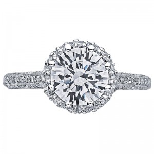 2502RDP75 Simply Tacori Platinum Round Engagement Ring 1.5