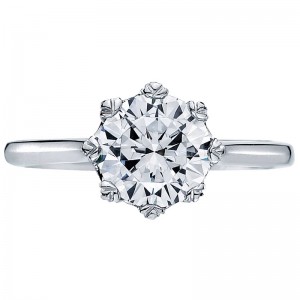 2503RD-6 Simply Tacori Platinum Round Engagement Ring 0.75