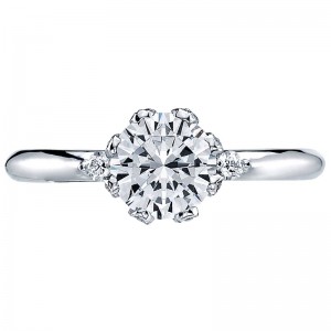 2535RD-6 Simply Tacori Platinum Round Engagement Ring 0.75