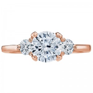2571RD7-PK Simply Tacori Rose Gold Round Engagement Ring 1.25