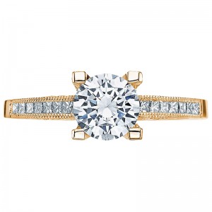 2576RD65-Y Simply Tacori Yellow Gold Round Engagement Ring 1
