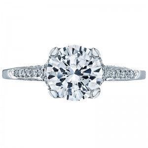 2603RD75 Simply Tacori Platinum Round Engagement Ring 1
