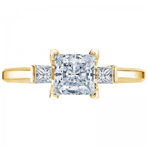 2605PR-45Y Simply Tacori Yellow Gold Princess Cut Engagement Ring 0.45