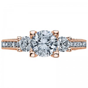 2636RD65-PK Simply Tacori Rose Gold Round Engagement Ring 1