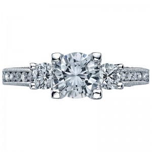 2636RD-75 Simply Tacori Platinum Round Engagement Ring 1.5