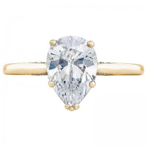 2650PS10X7-PK Simply Tacori Yellow Gold Oval Engagement Ring 0.55