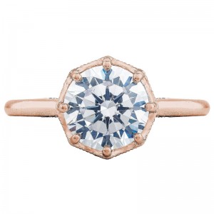 2652RD8-PK Simply Tacori Rose Gold Round Engagement Ring 1.75