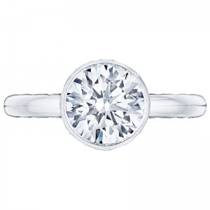 300-25RD-8 Starlit Platinum Round Engagement Ring 1.75