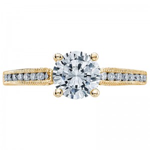 3003-Y Simply Tacori Yellow Gold Round Engagement Ring 1.25