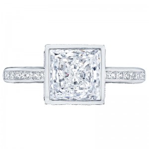 301-25PR-625W Starlit White Gold Princess Cut Engagement Ring 1.25