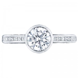 301-25RD-625W Starlit White Gold Round Engagement Ring 0.75
