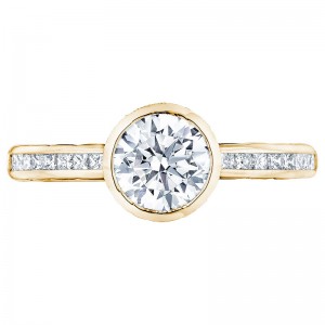 301-25RD-675Y Starlit Yellow Gold Round Engagement Ring 1