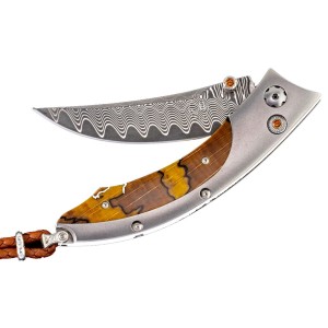 B11-ASPEN Persian Collection Damascus Steel Folding Knife