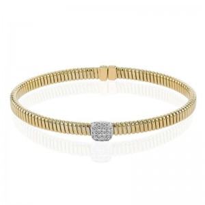 LB2399 Bangle in 18K Gold with Diamonds