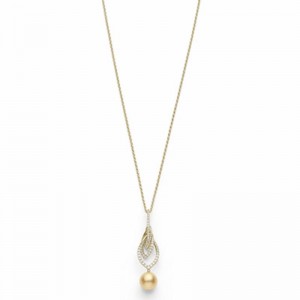 Mikimoto MPQ10006GDXK Cultured Golden South Sea Pearl Necklace