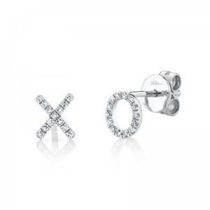 SC55001319 Kate 0.09CT Diamond XO Stud Earrings