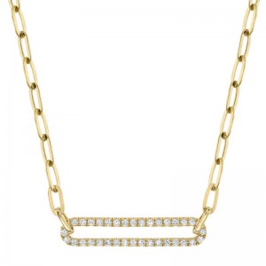 SC55023560 Kate 0.26CT Diamond Paper Clip Link Necklace