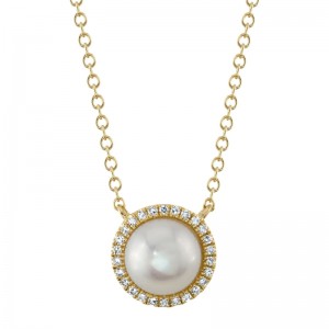 Shy Creation SC55023951 Diamond & Pearl Necklace