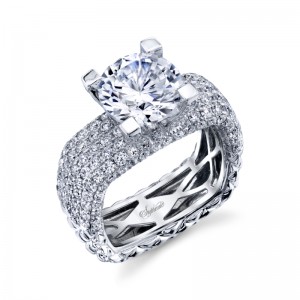 18K White Gold This Engagement Ring
