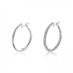 Diamond Hoop Earrings SJU2221E
