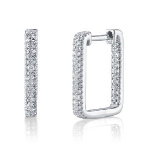 Kate Collection Rectangle Hoop Earrings SC55024154H0.60