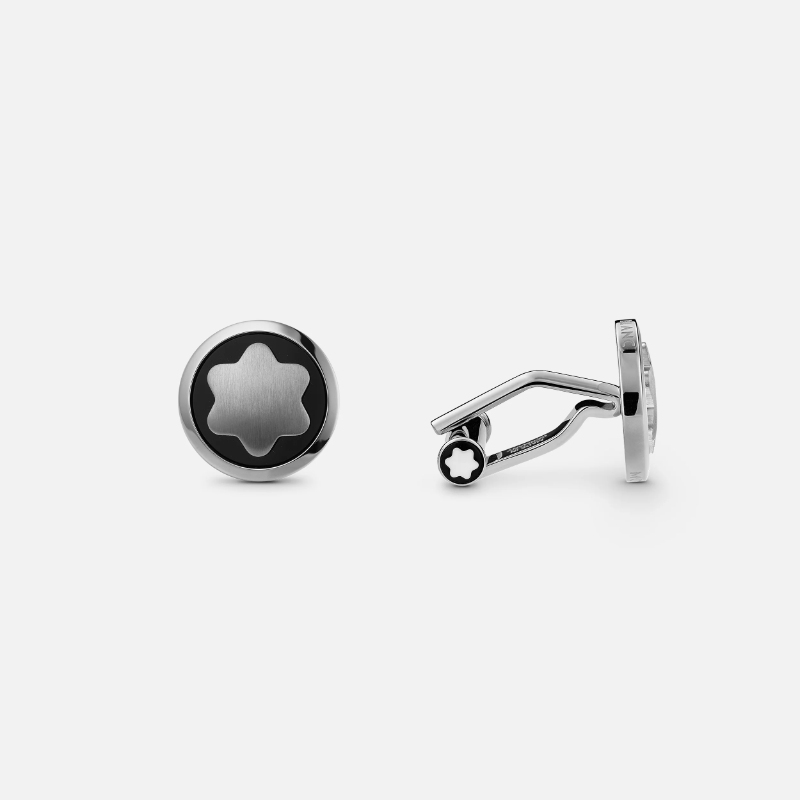 116661 Star Cufflinks In Stainless Steel