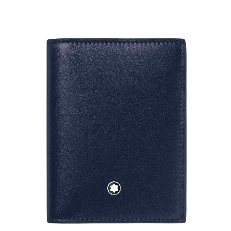 Montblanc Ink Blue Leather Card Holder MB131693