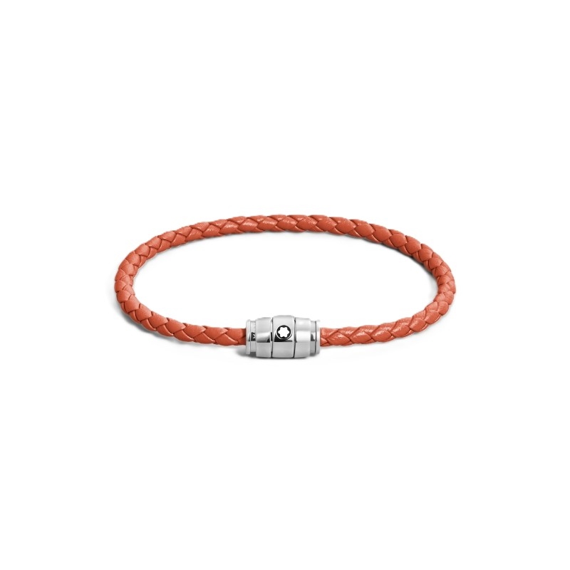 13429163 Three Rings Stainless Steel Cayenne Leather Bracelet