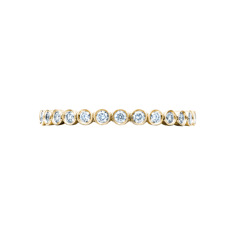200-2Y Sculpted Crescent Women's Yellow Gold Wedding Ring