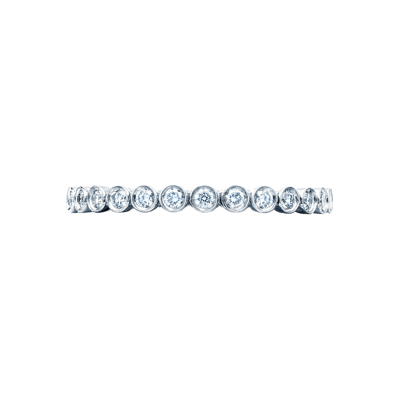 200-2ET Sculpted Crescent Women's Platinum Wedding Band
