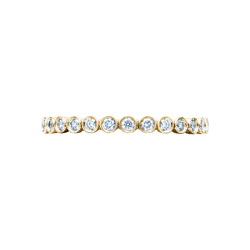 200-2ET Sculpted Crescent Women's Yellow Gold Wedding Ring