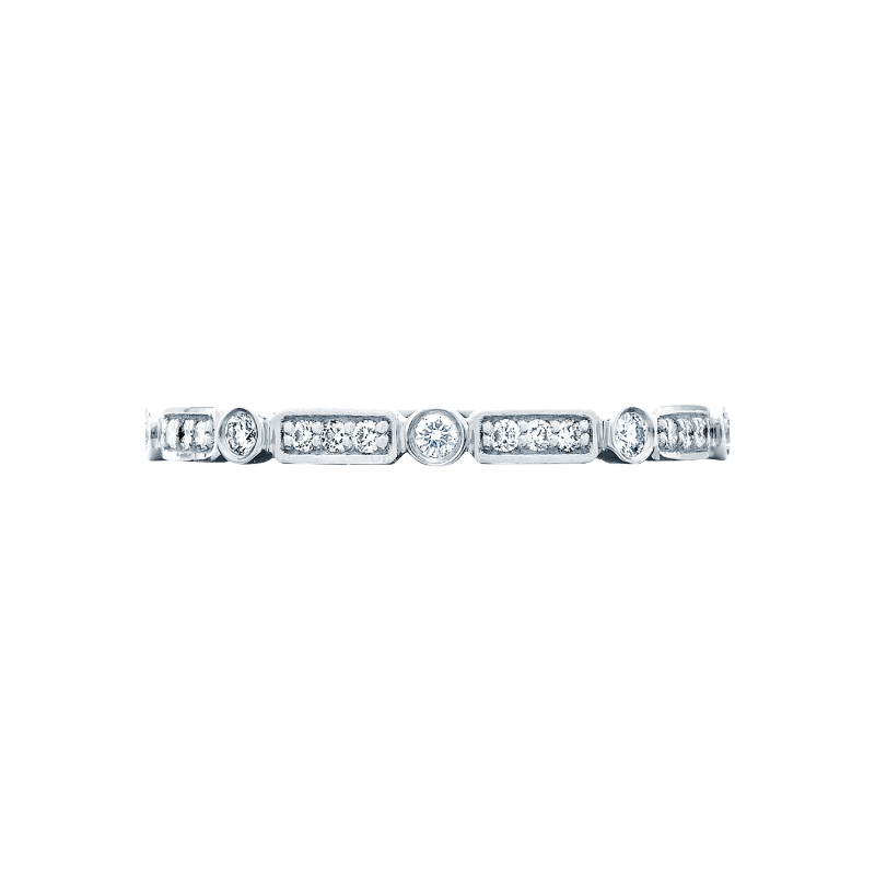 202-2ET Sculpted Crescent Women's Platinum Wedding Ring