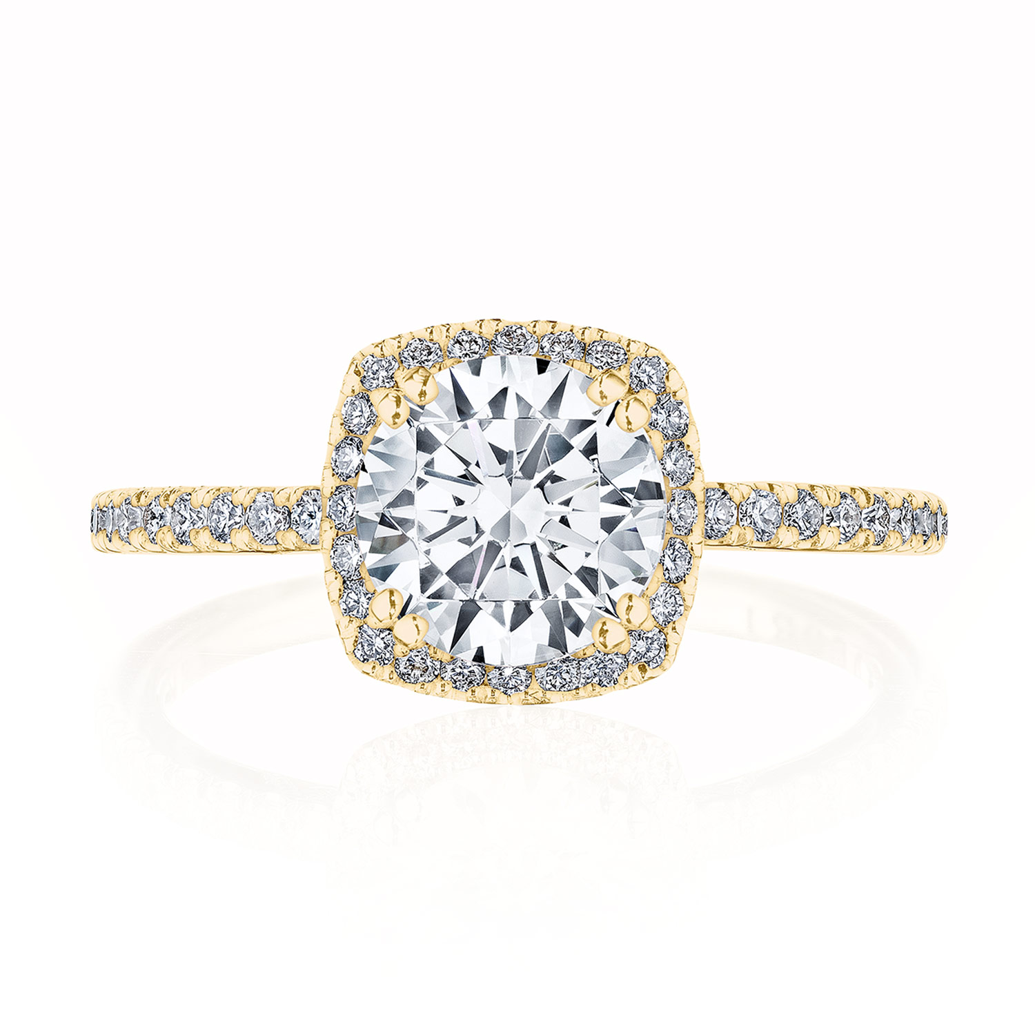 267615CU Cushion Bloom Engagement Ring