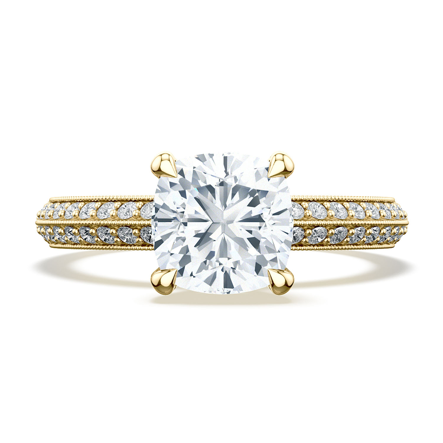 2686CU Cushion Solitaire Engagement Ring