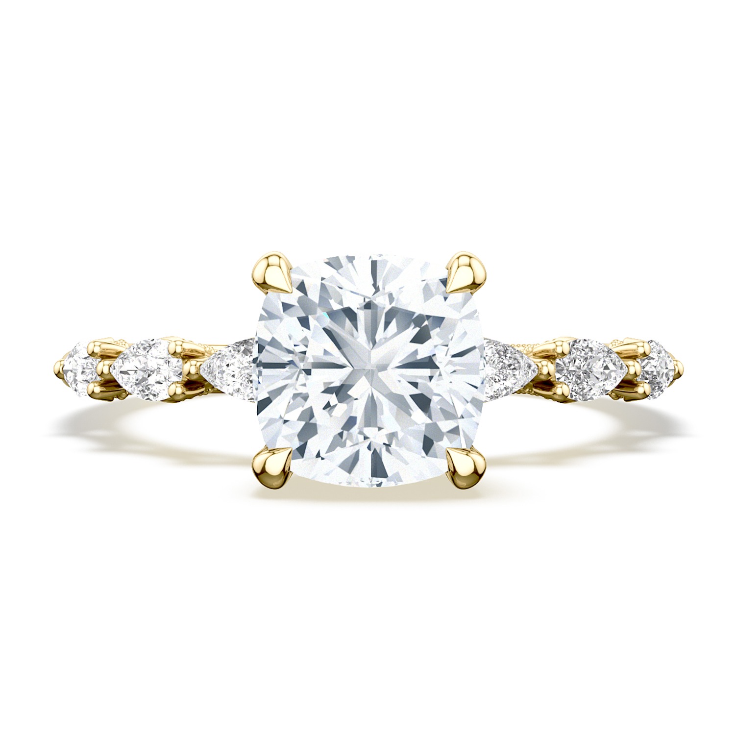 2687CU Cushion Solitaire Engagement Ring