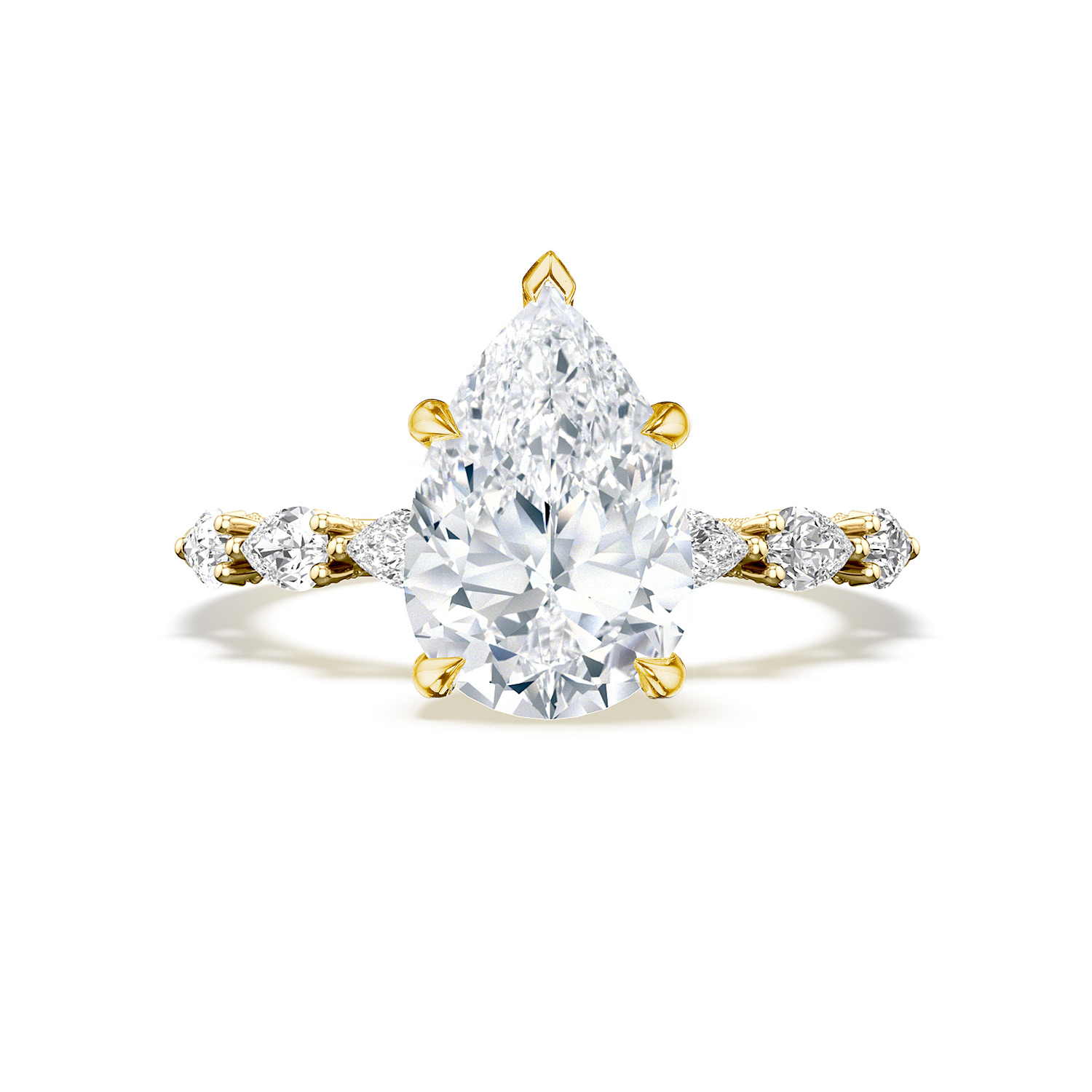 2687PS Pear Solitaire Engagement Ring