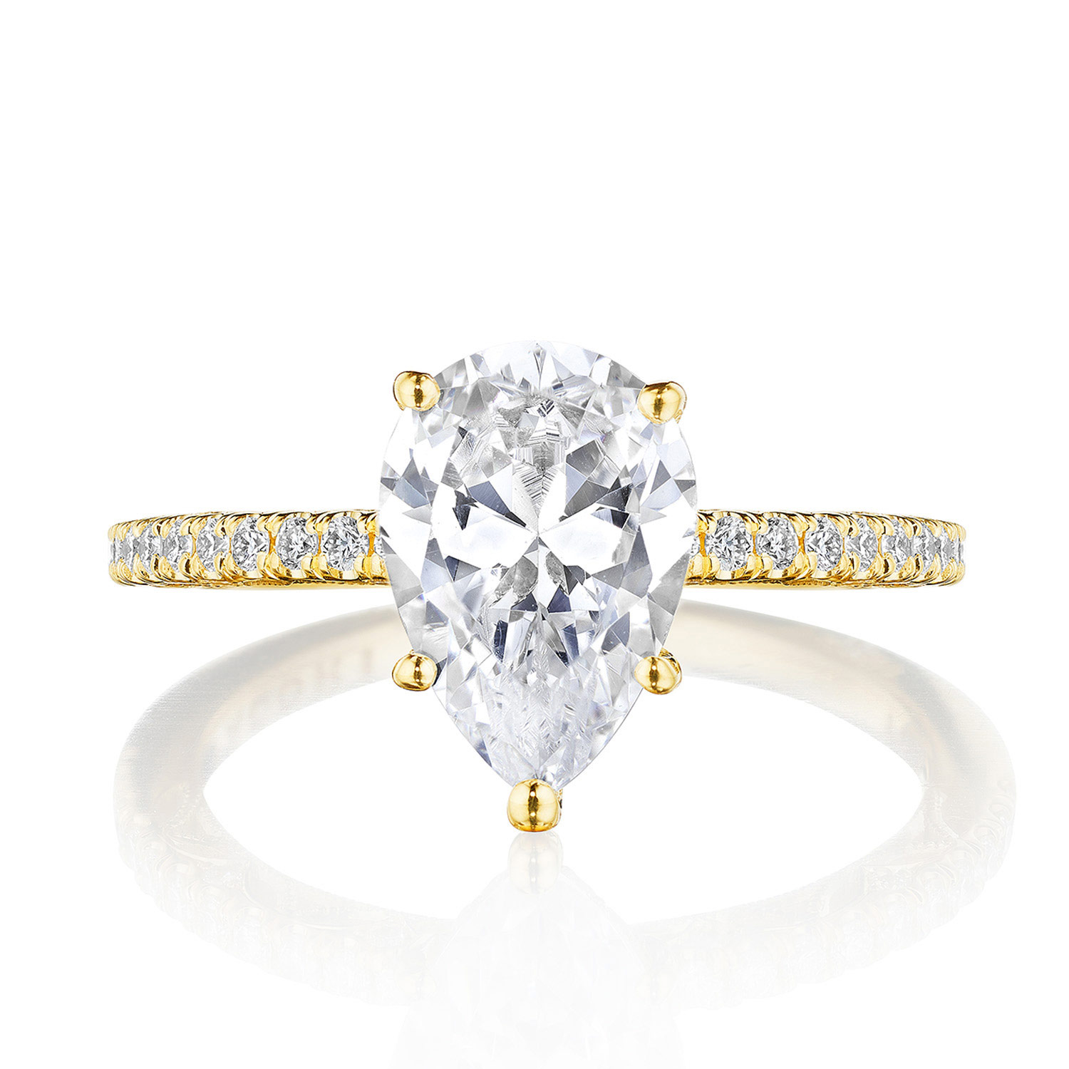 269017PS Pear Solitaire Engagement Ring