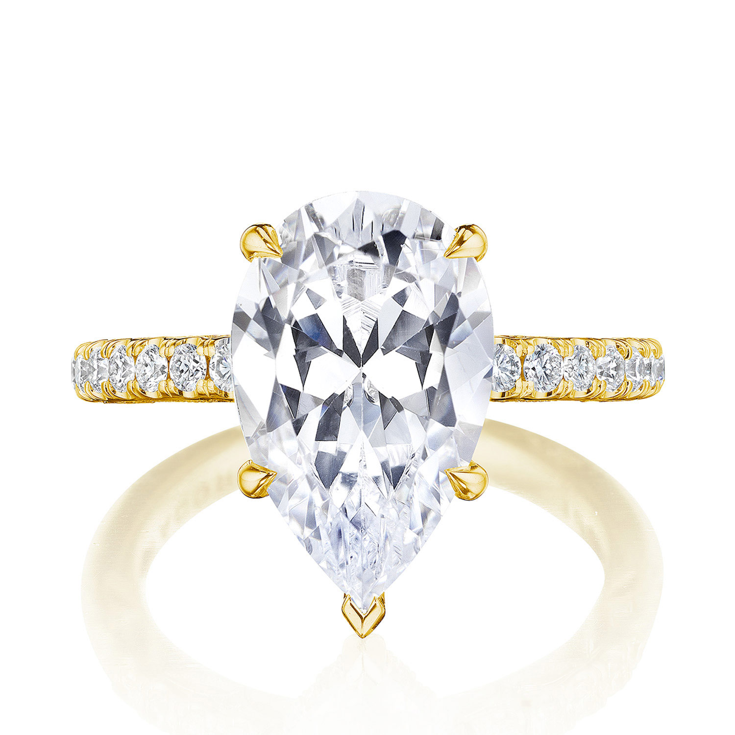 269022PS Pear Solitaire Engagement Ring