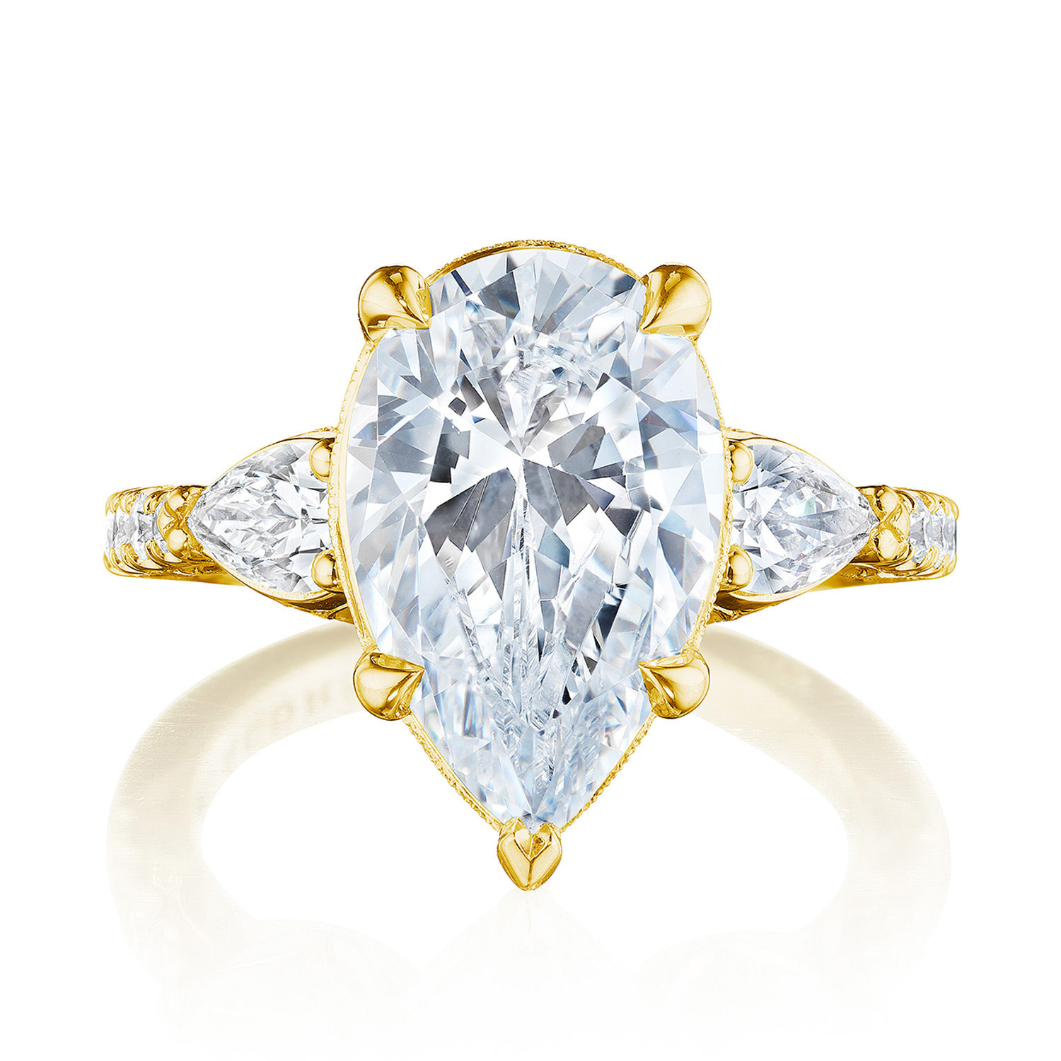 269522PS Pear 3-Stone Engagement Ring